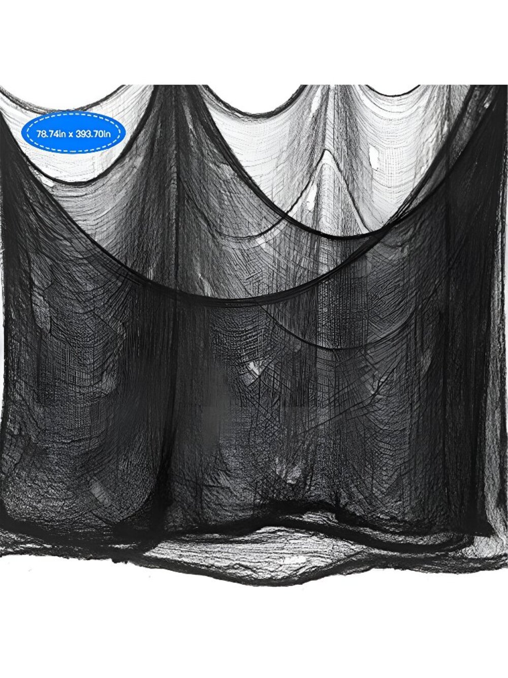 Halloween Creepy Cloth Giant (80 x 400 in.) Scary Gauze Cloth Spooky Halloween
